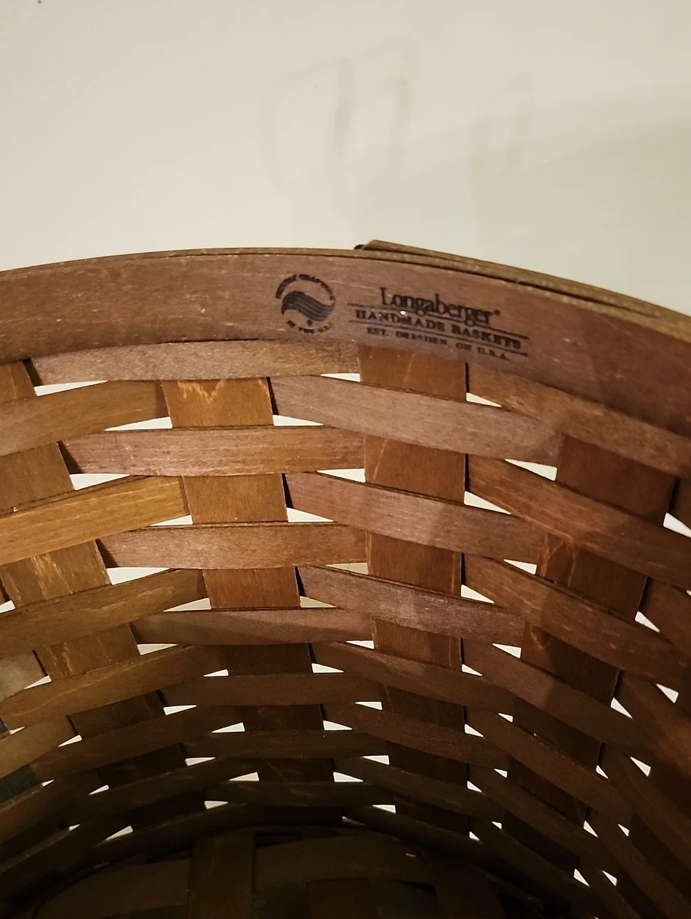 Longaberger Dark Brown Medium Bushel Basket